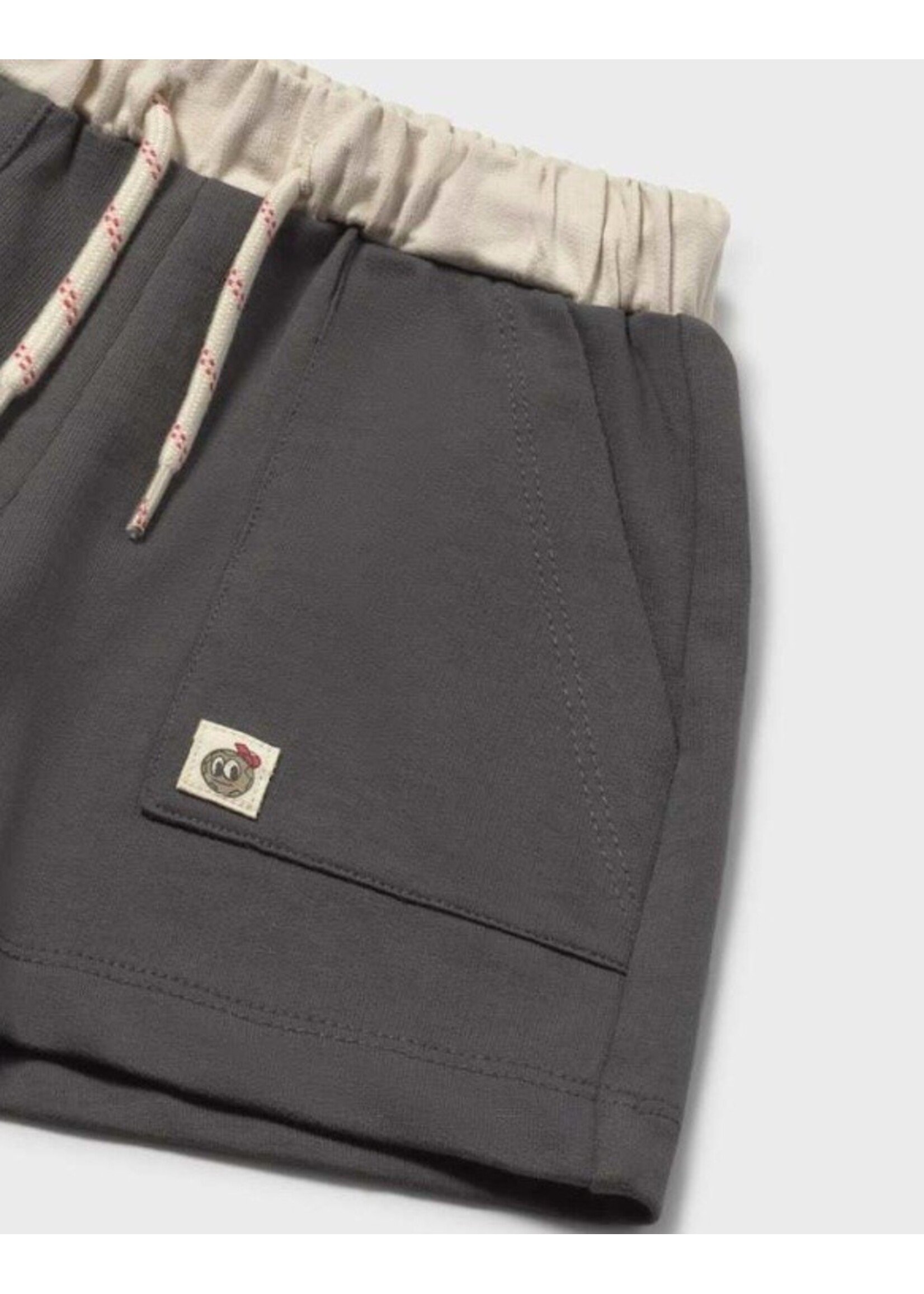 Mayoral Mayoral, baby Boy French Terry Shorts  || Coal