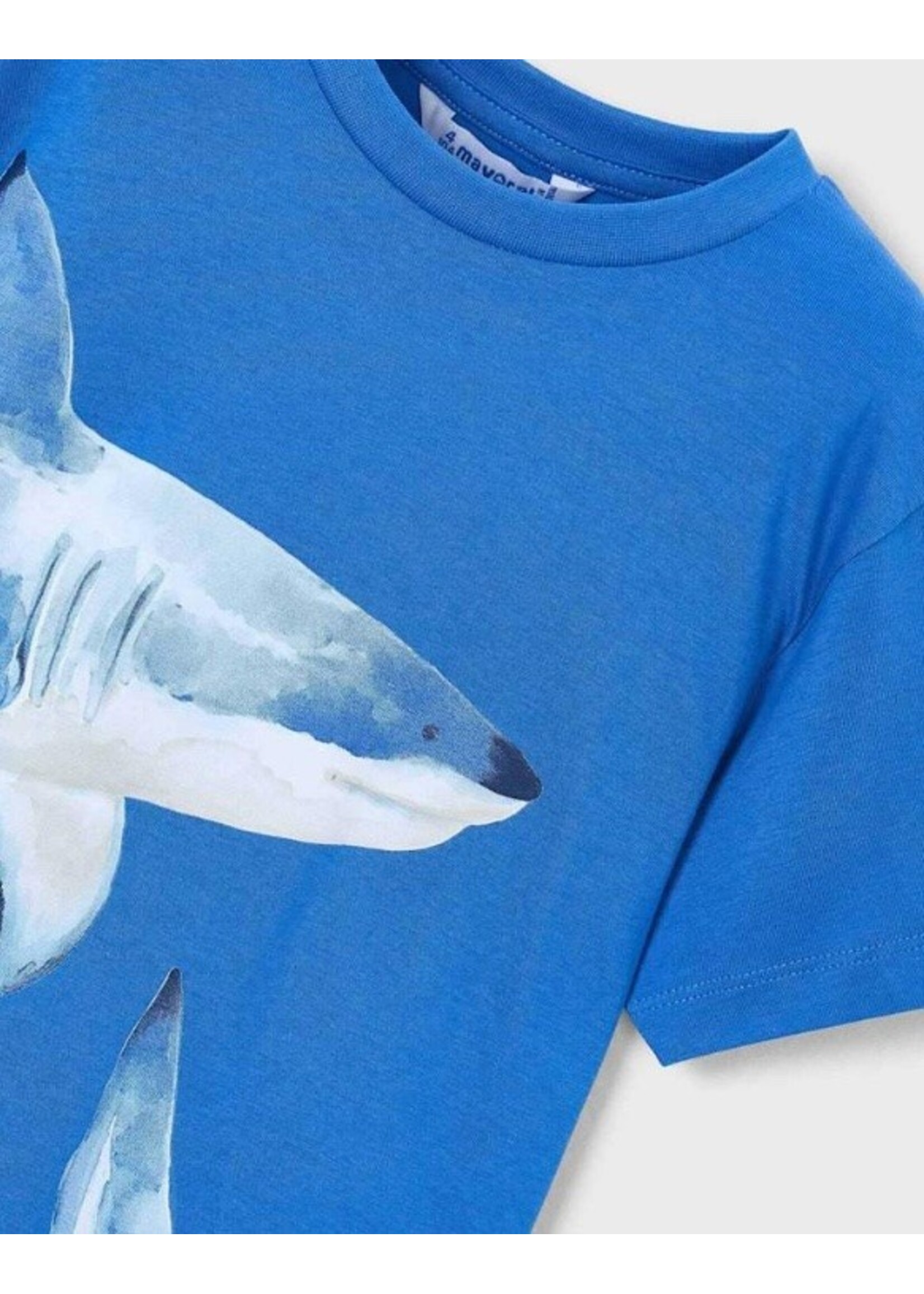 Mayoral Mayoral, Boy Shark Graphic T-shirt || Blue