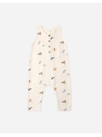 Rylee + Cru Rylee + Cru, Flag Print Terry Jumpsuit || Natural