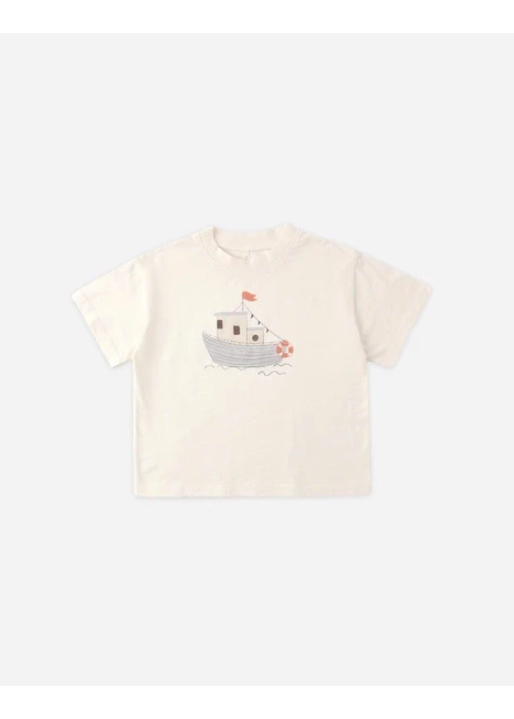 Rylee + Cru Rylee + Cru, Relaxed Tee Tug Boat || Ivory