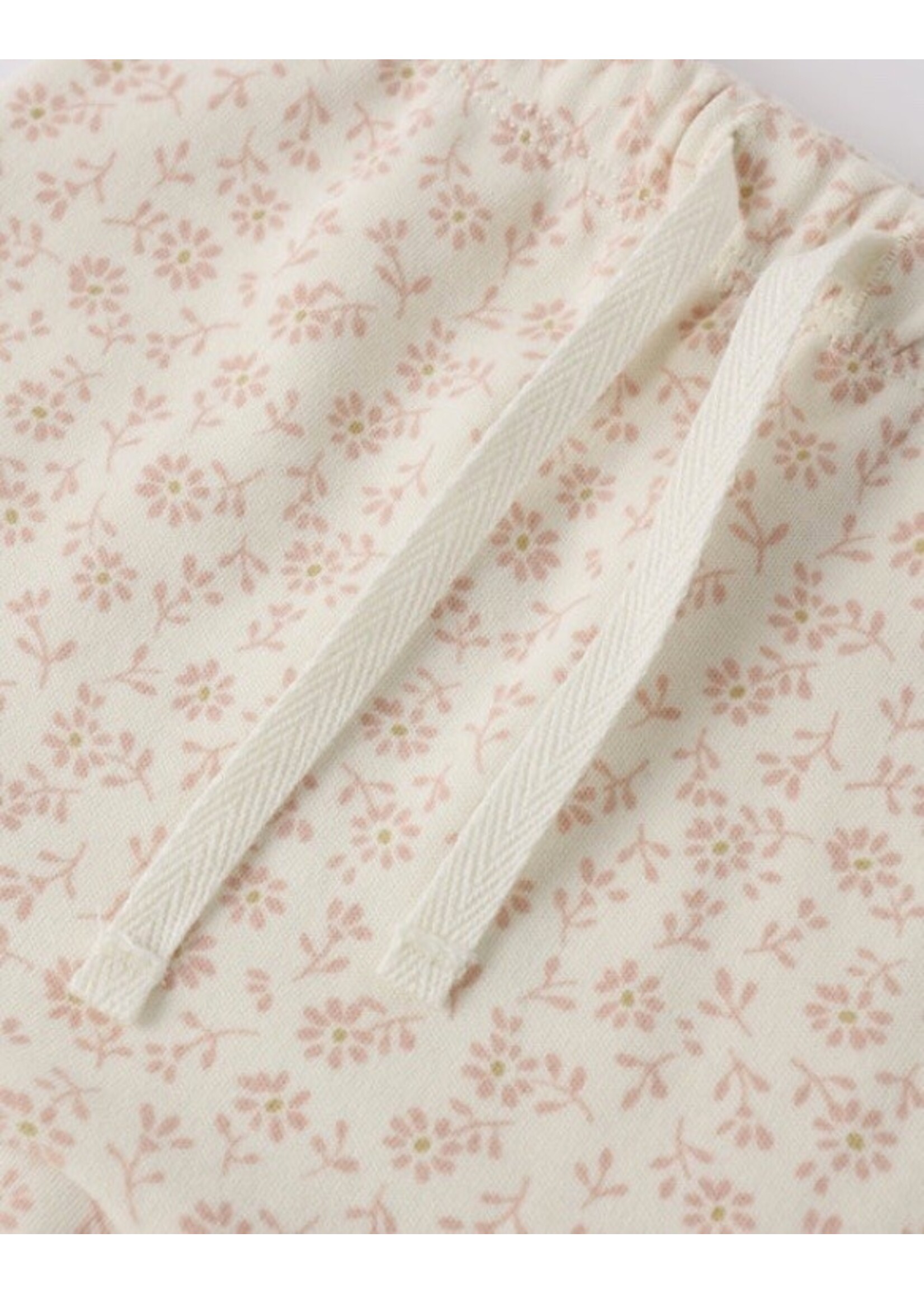 Quincy Mae Quincy Mae, Wrap Top + Footed Pant Set || Ditsy Floral