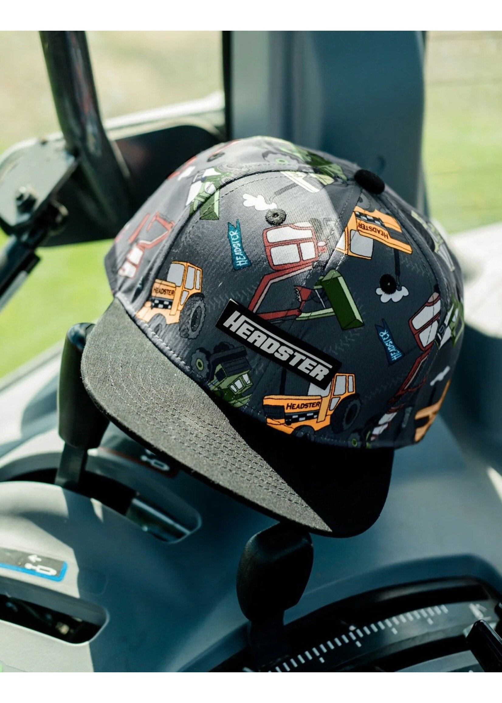 Headster Kids Headster Kids, Under Construction Snapback Cap || Charcoal