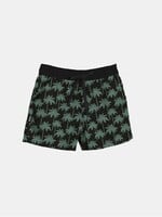 Headster Kids Headster Kids, Midnight Palms 4-Way Stretch Boardshort || Black