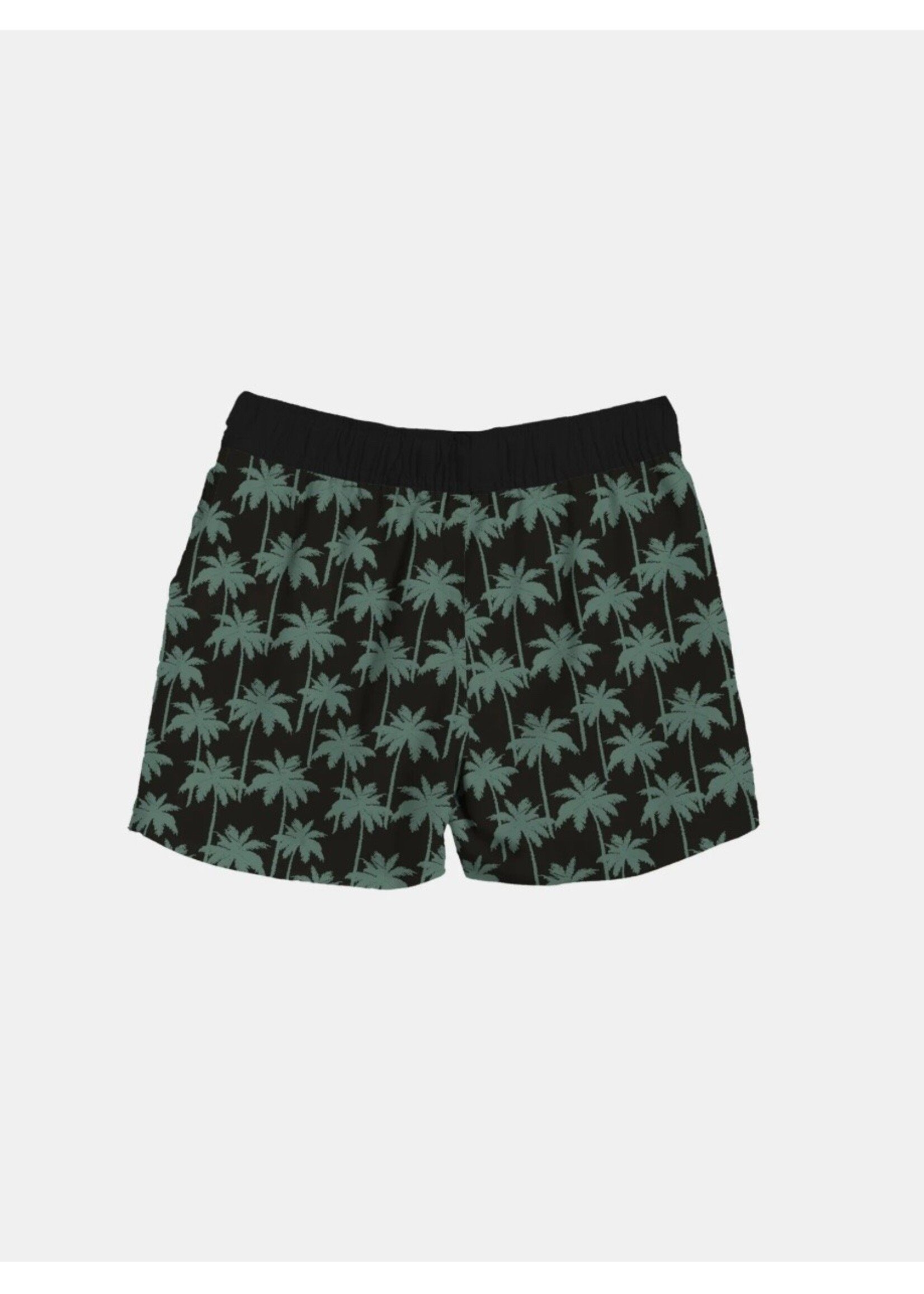 Headster Kids Headster Kids, Midnight Palms 4-Way Stretch Boardshort || Black