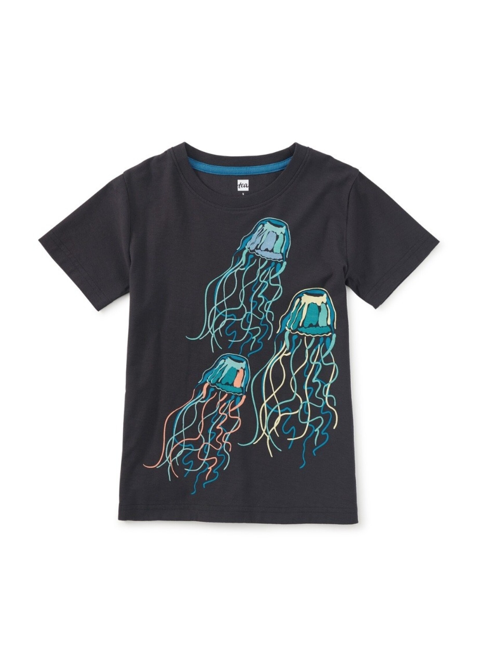 Tea Collection Tea Collection, Electric Medusa Jellies Graphic Tee || Jet Black
