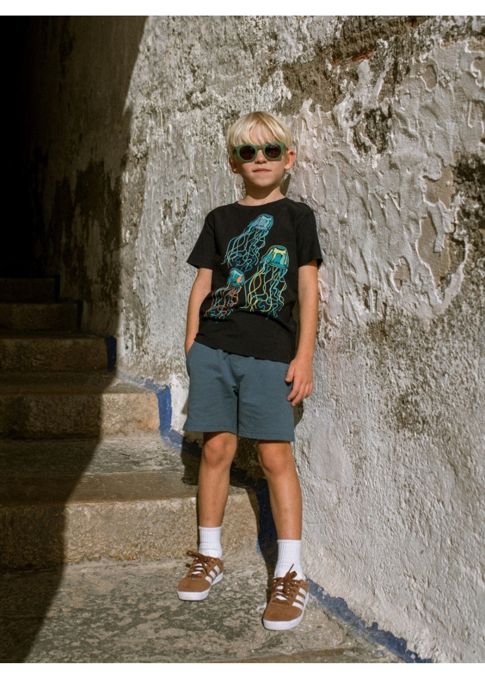 Tea Collection Tea Collection, Electric Medusa Jellies Graphic Tee || Jet Black