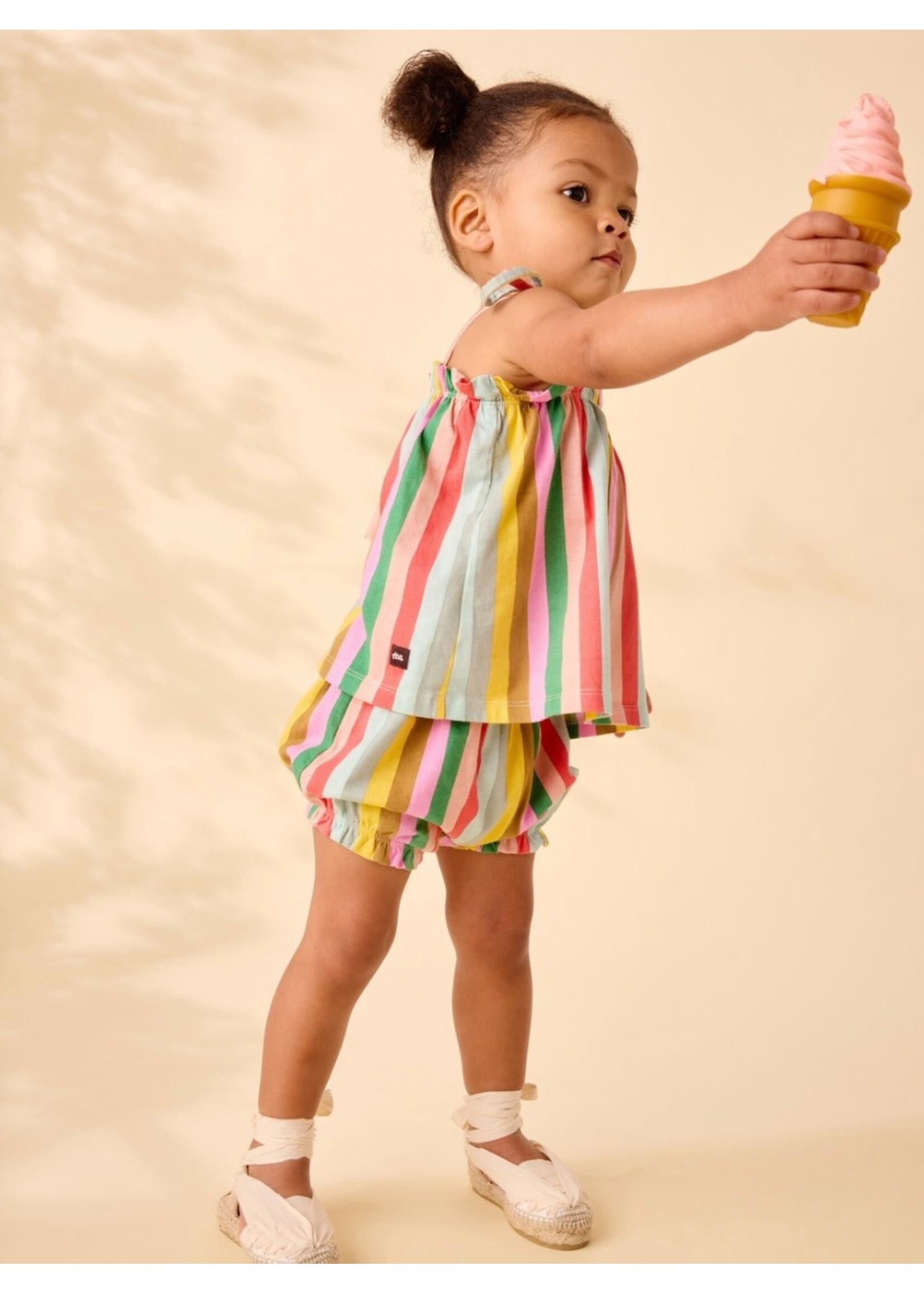 Tea Collection Tea Collection, Tie Shoulder Baby Set || San Sebastian Stripe