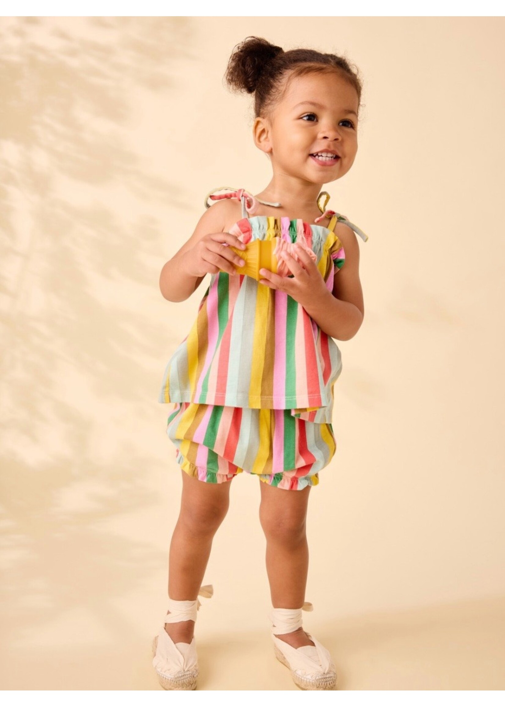 Tea Collection Tea Collection, Tie Shoulder Baby Set || San Sebastian Stripe