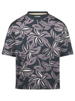 Koko Noko Koko Noko, Boys' Leaf Print T-shirt || Dark Blue Purple
