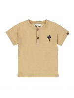Dirkje Dirkje, Boys' Palm Embroidered T-shirt || Camel