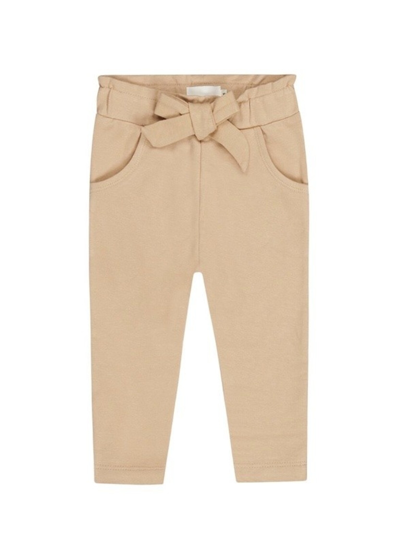 Dirkje Dirkje, Girls' Bow Jogging Pants || Beige