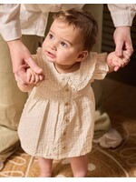 Dirkje Dirkje,  Organic Baby Dress & Headband || Sand