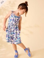 Tea Collection Tea Collection,  Tie Shoulder Twirl Dress || Costa Brava