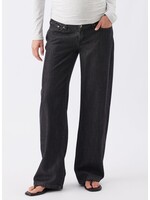 Ripe Maternity Ripe Maternity, Billie Wide Leg Elastic Waist Jean || Black