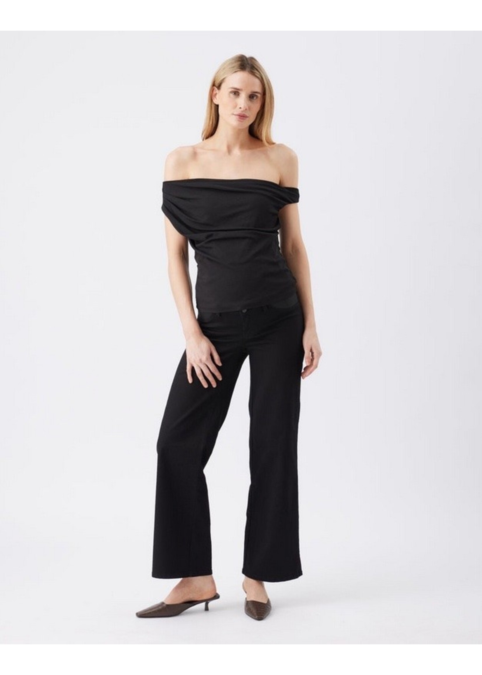 Ripe Maternity Ripe Maternity, Kyle Wide Leg Jean || Black