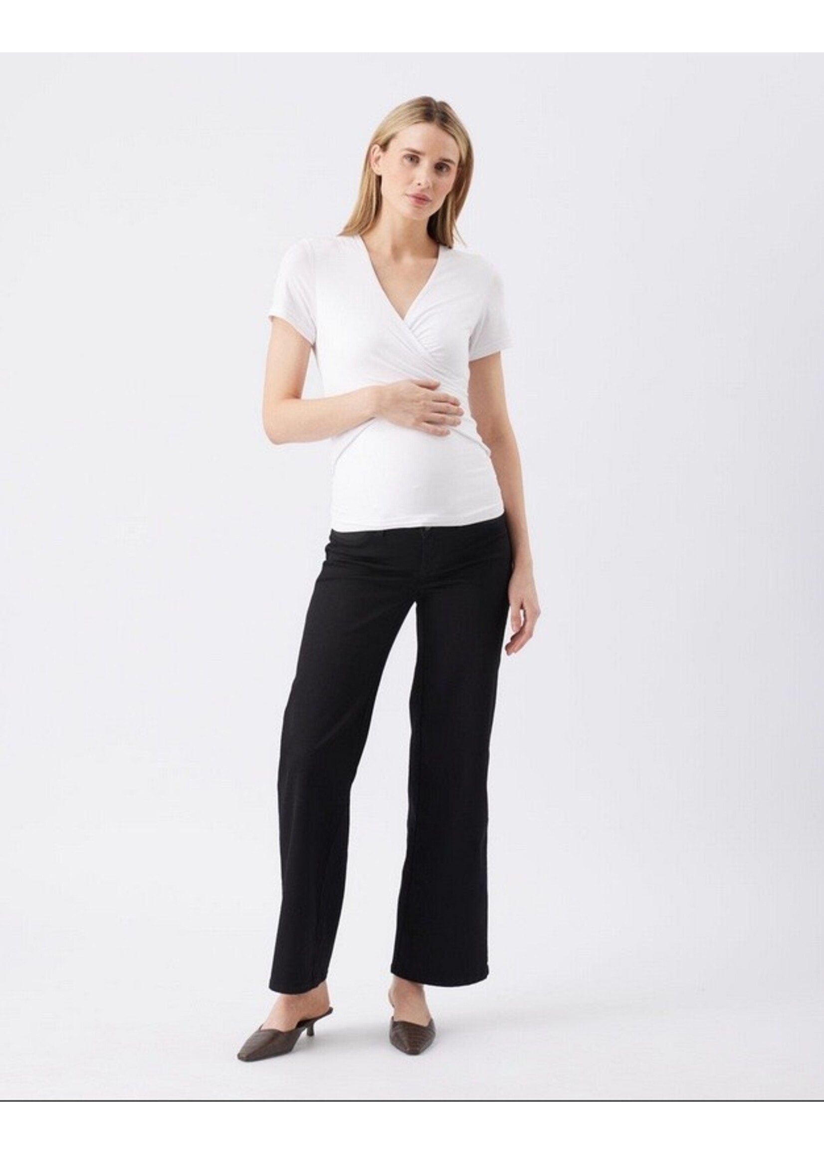 Ripe Maternity Ripe Maternity, Kyle Wide Leg Jean || Black