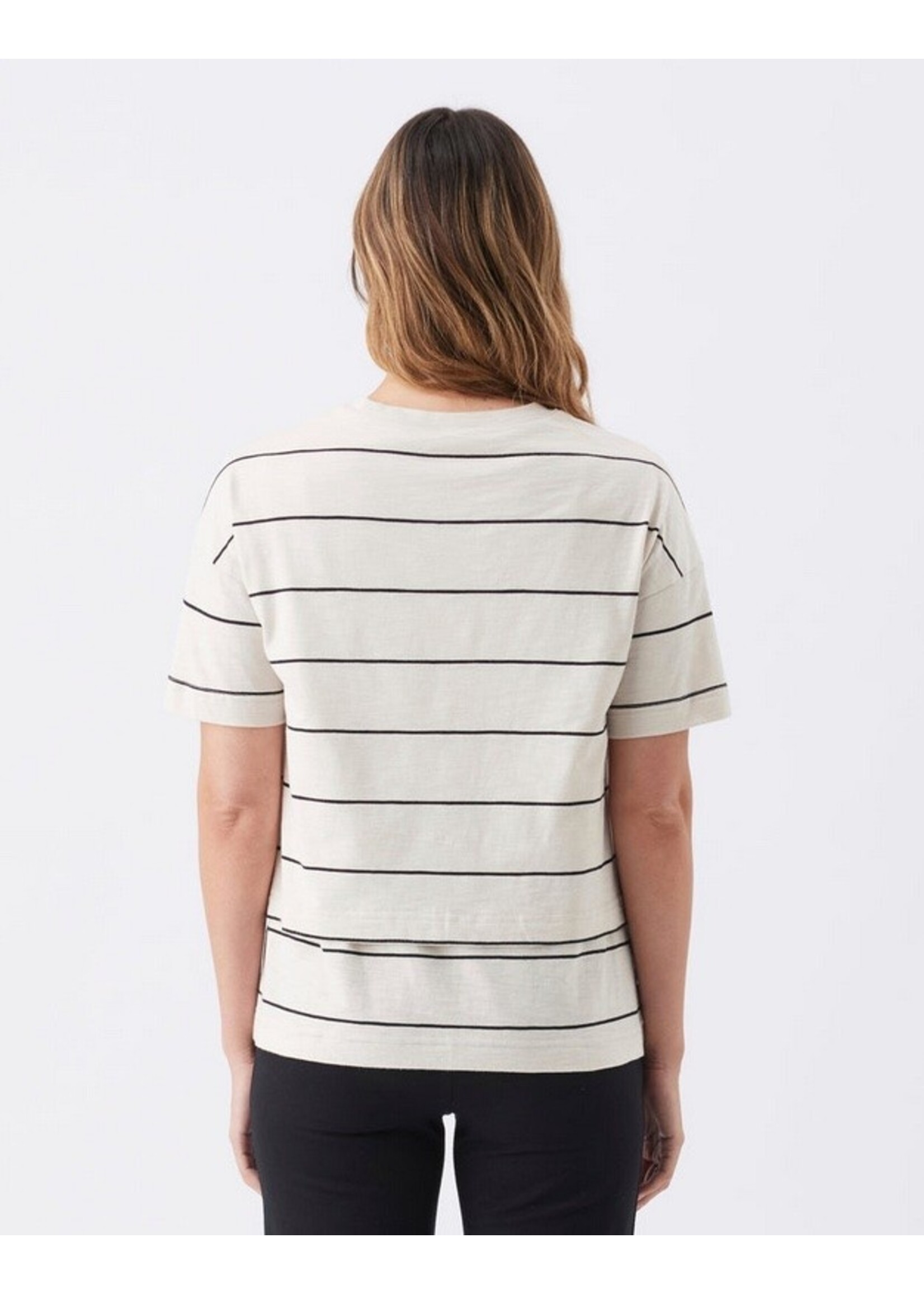 Ripe Maternity Ripe Maternity, Claudette Nursing Tee || Ecru / Black