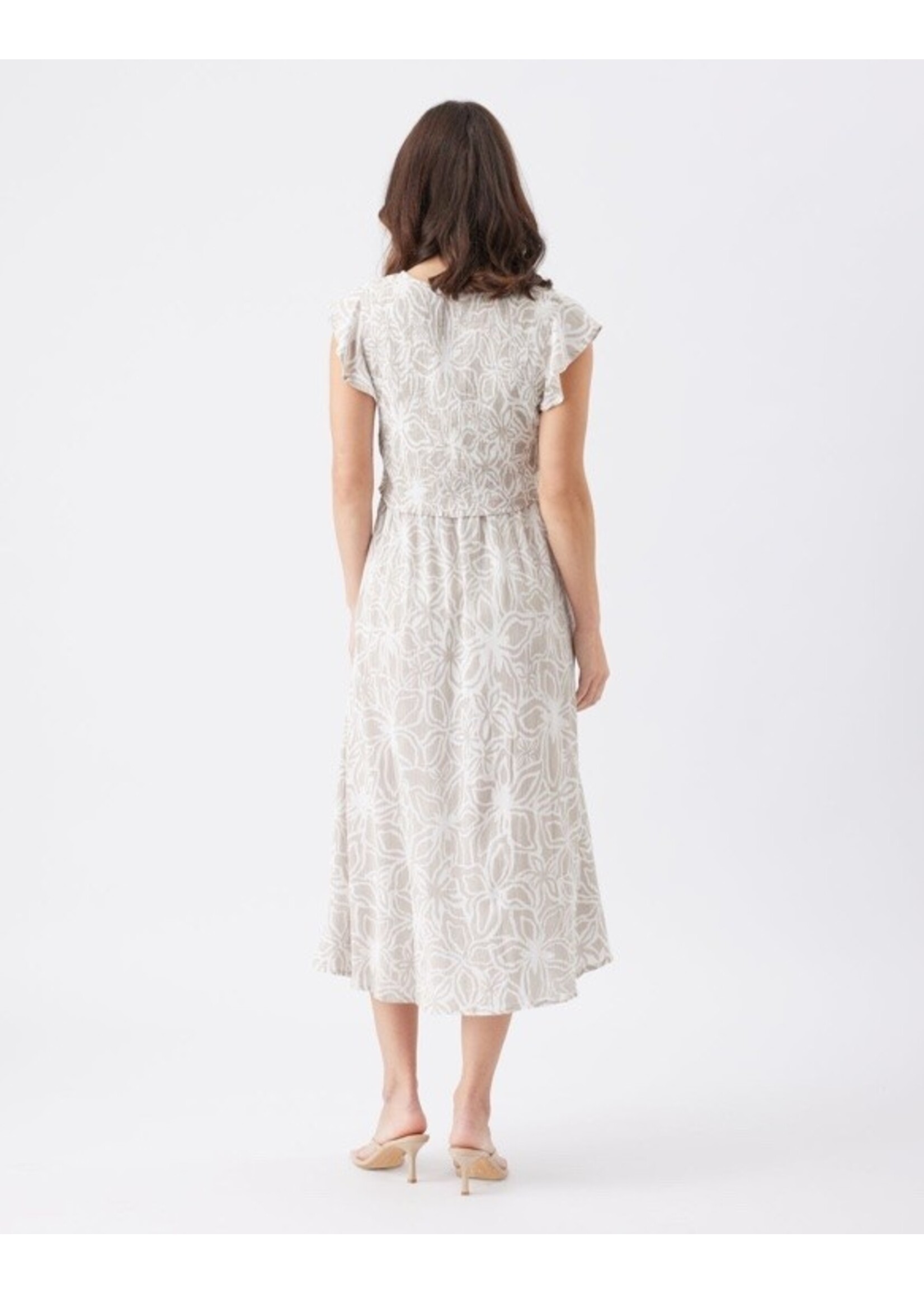 Ripe Maternity Ripe Maternity, Alona Maternity & Nursing Dress || Sand / White
