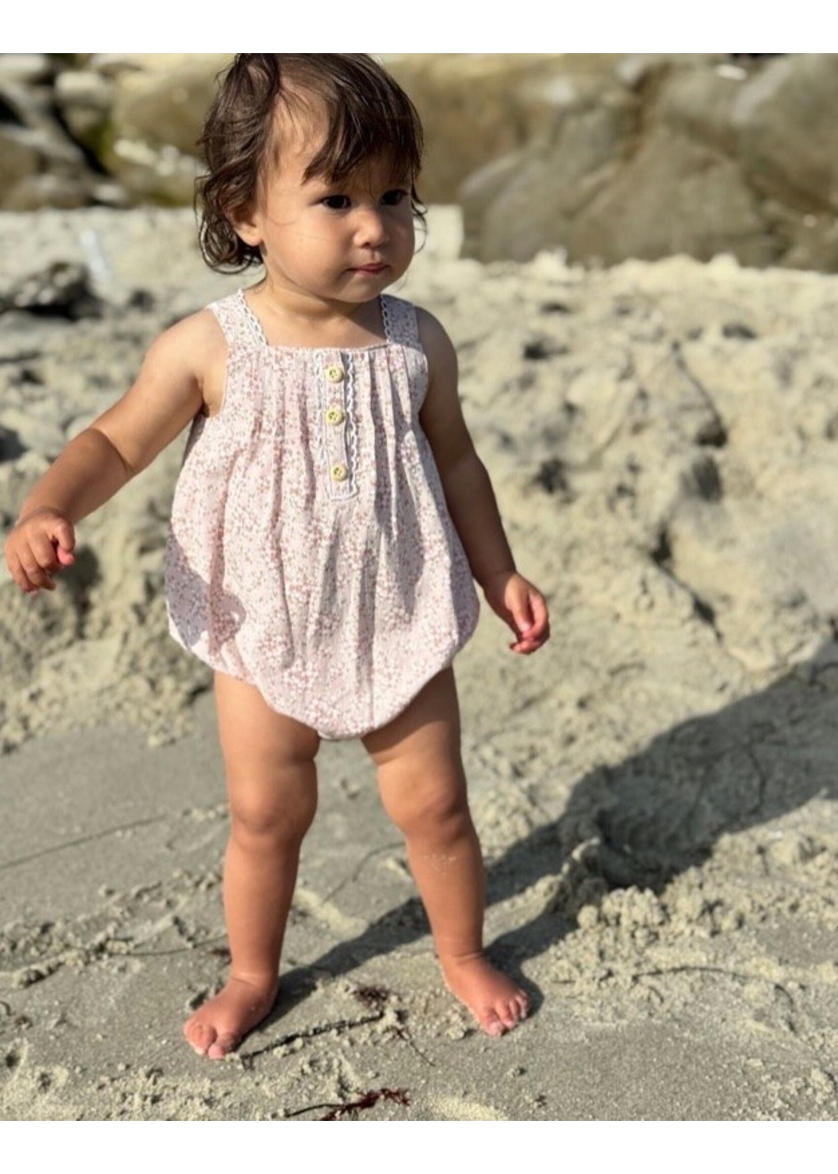 Vignette Vignette, Evie Bubble Romper || Pink Floral