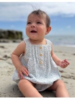 Vignette Vignette, Evie Bubble Romper || Blue Floral
