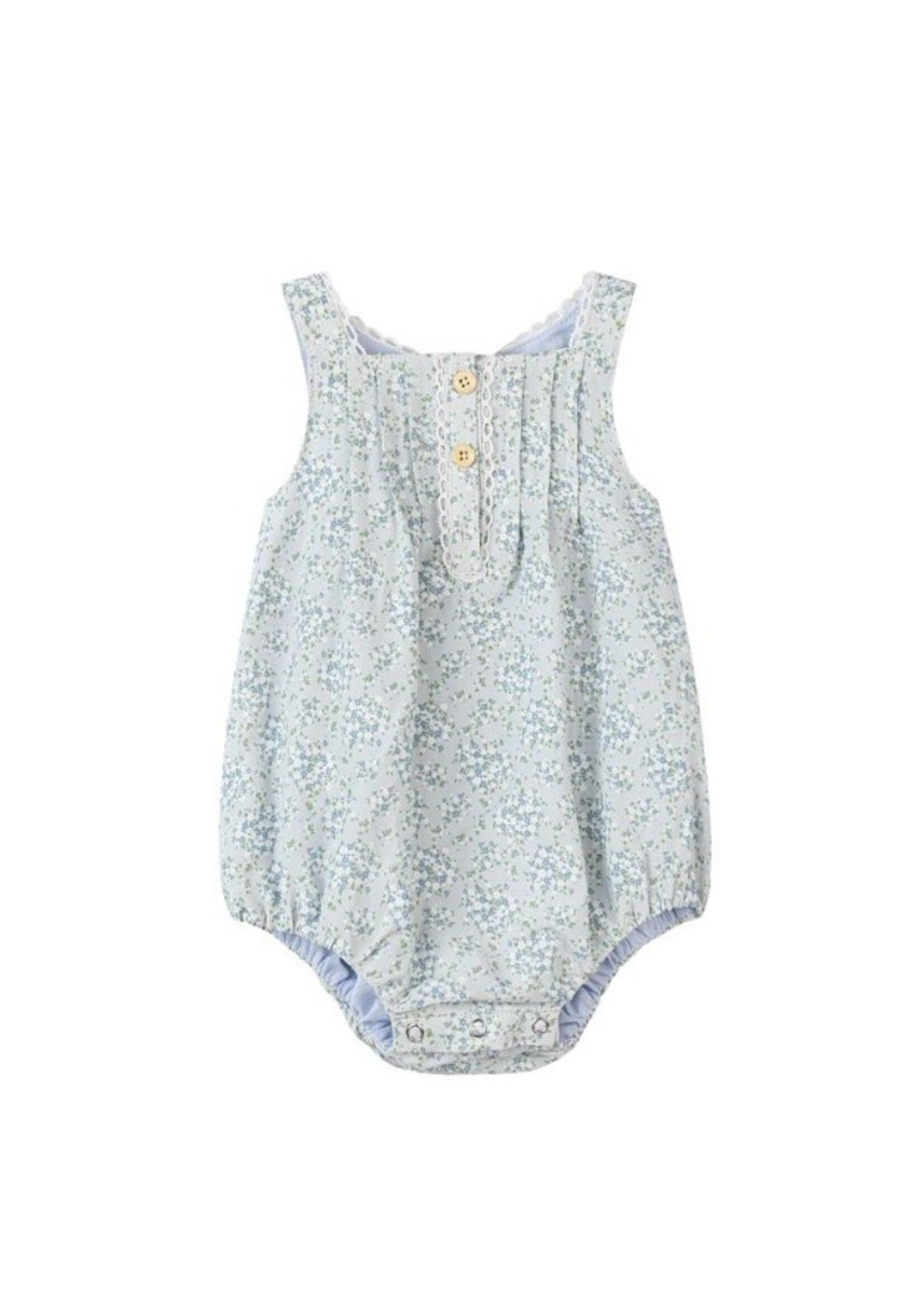 Vignette Vignette, Evie Bubble Romper || Blue Floral