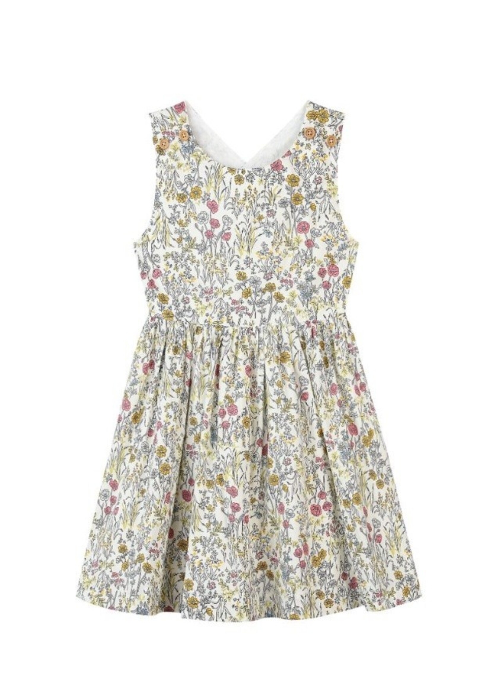 Vignette Vignette, Tilly Dress || Yellow Meadow Floral