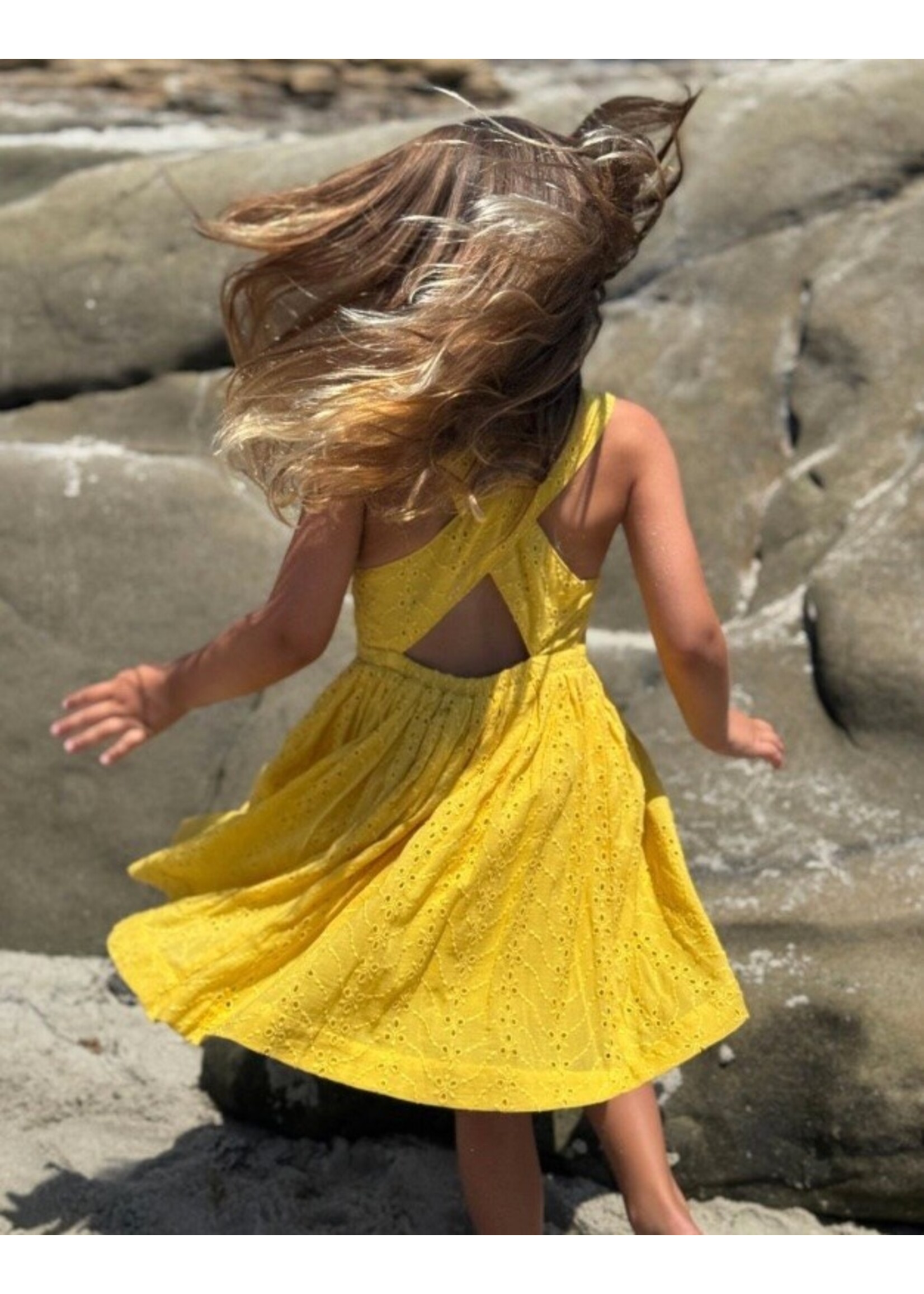 Vignette Vignette, Tilly Dress || Yellow Eyelet