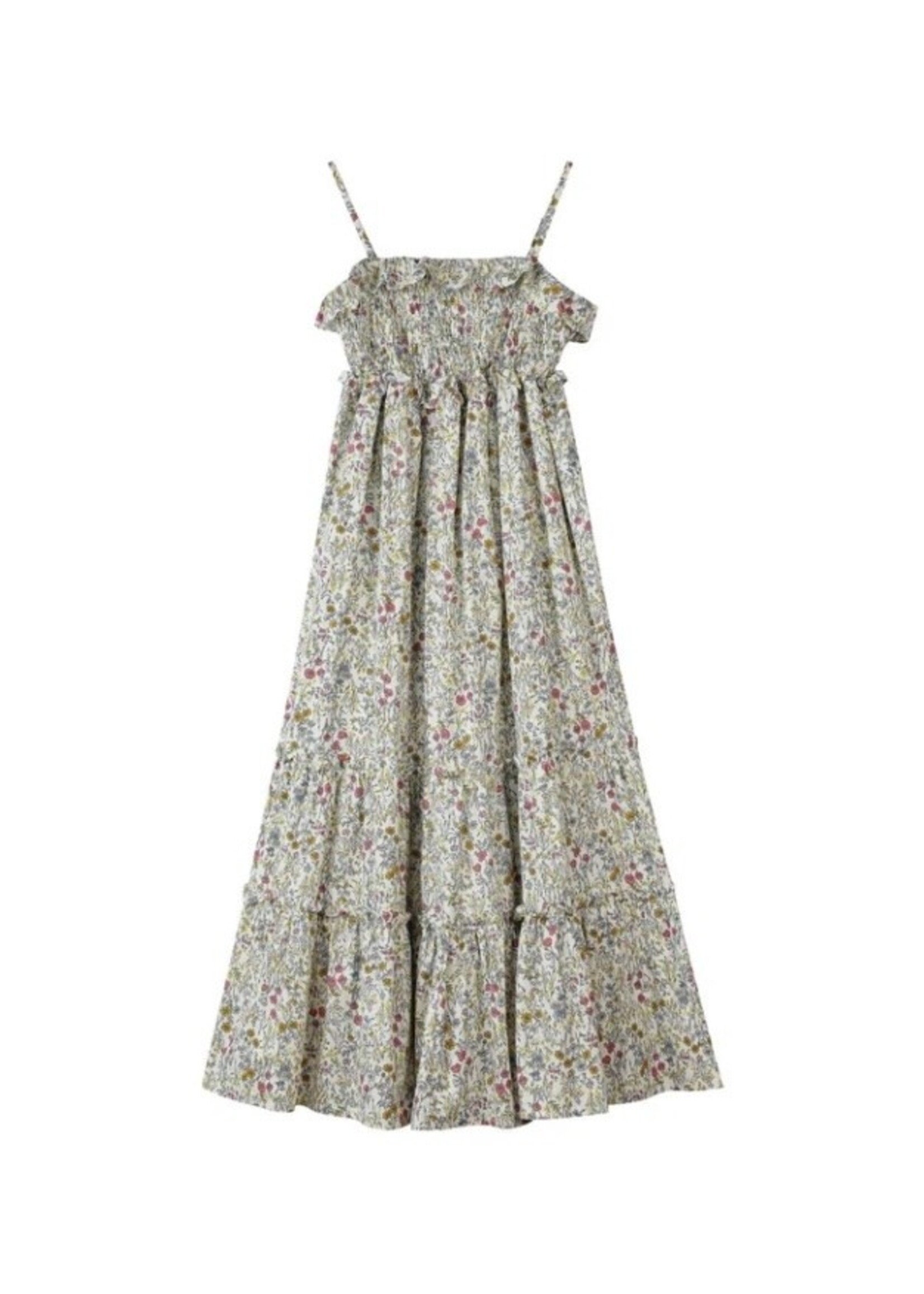 Vignette Vignette, Women's Nancy Dress || Yellow Meadow Floral