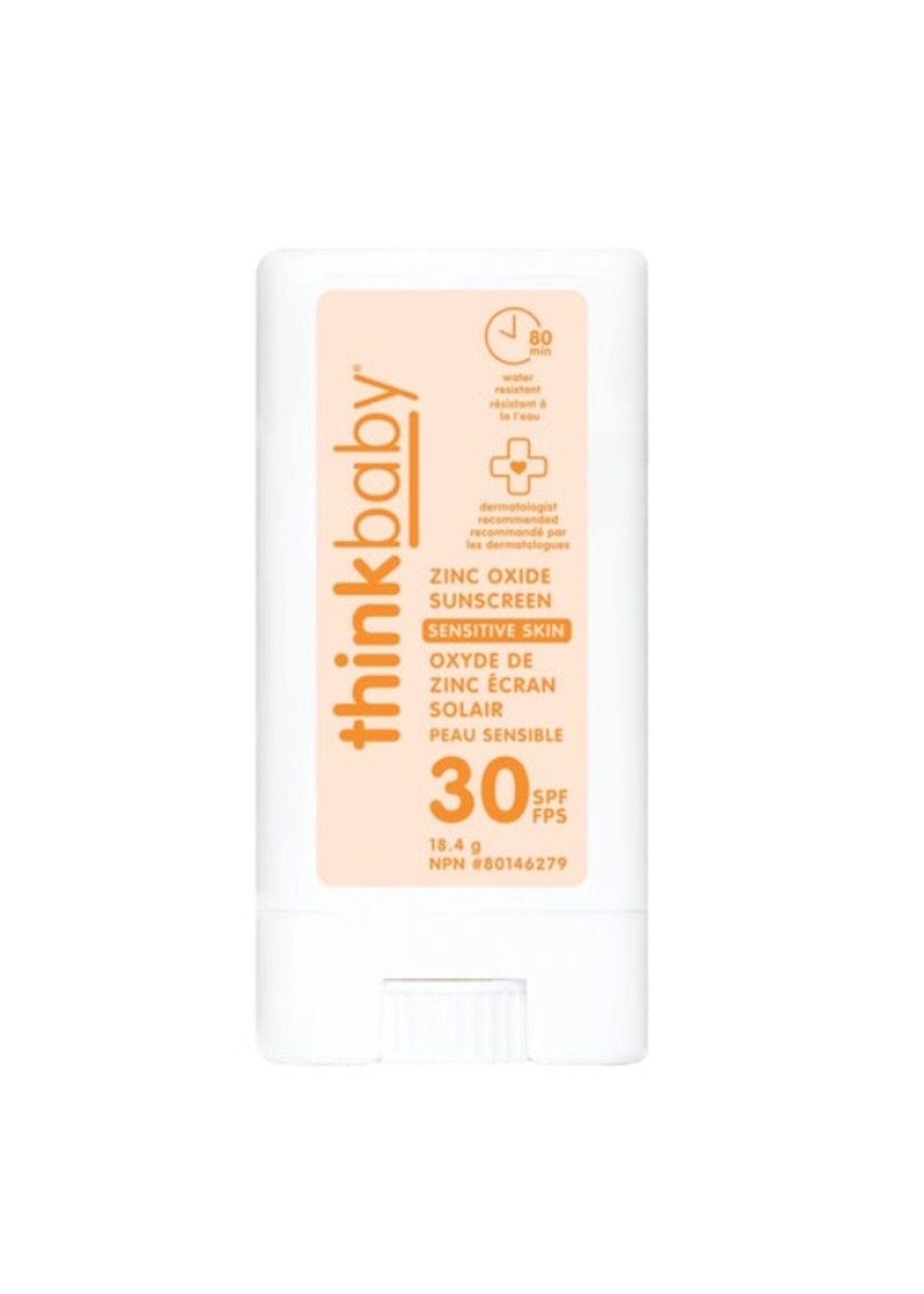 Thinksport Think Baby Mineral Based Sunscreen Sensitive Skin Stick SPF 30 || 18.4 grams