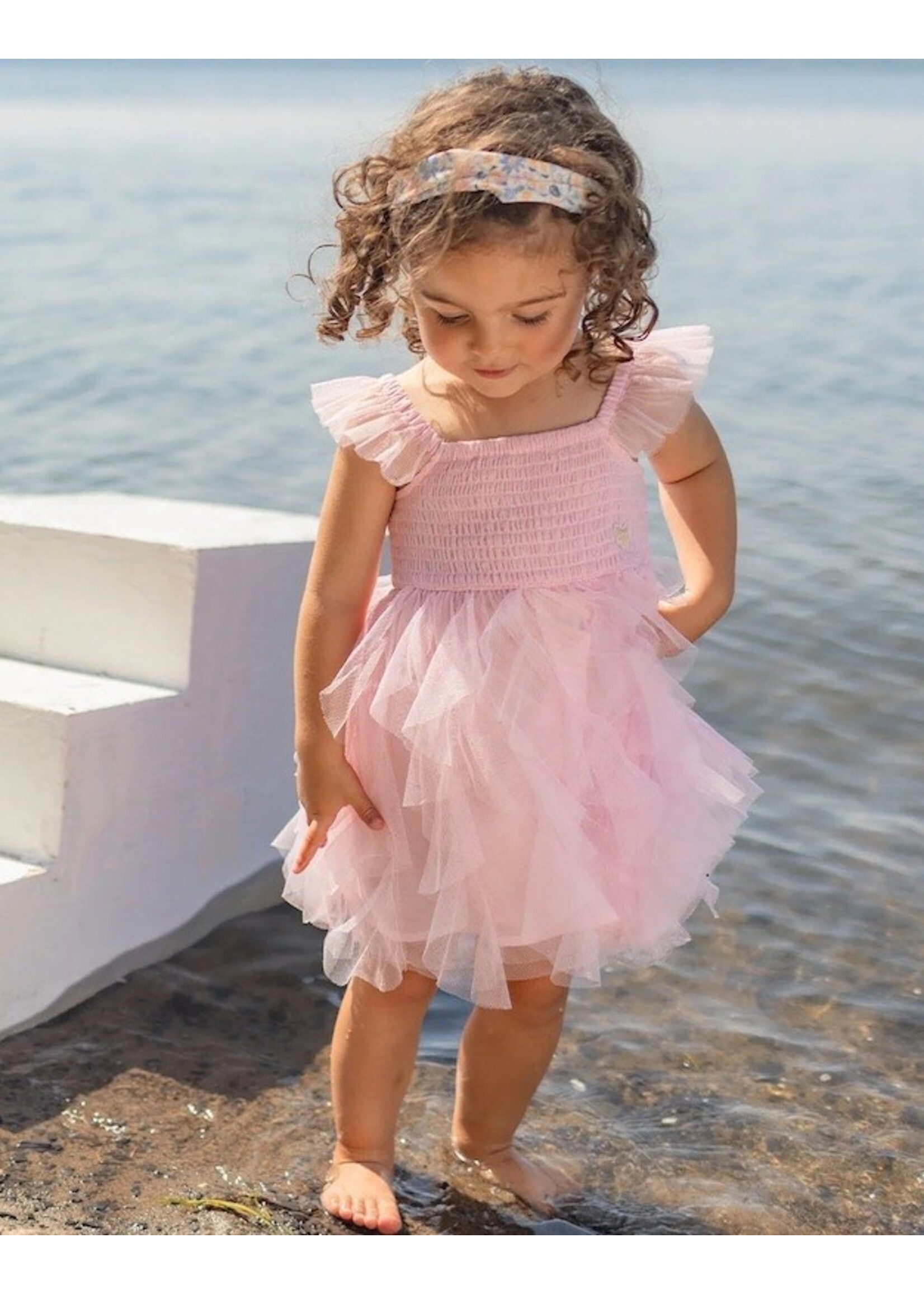 Souris Mini Souris Mini, Soft Tulle Dress || Pink