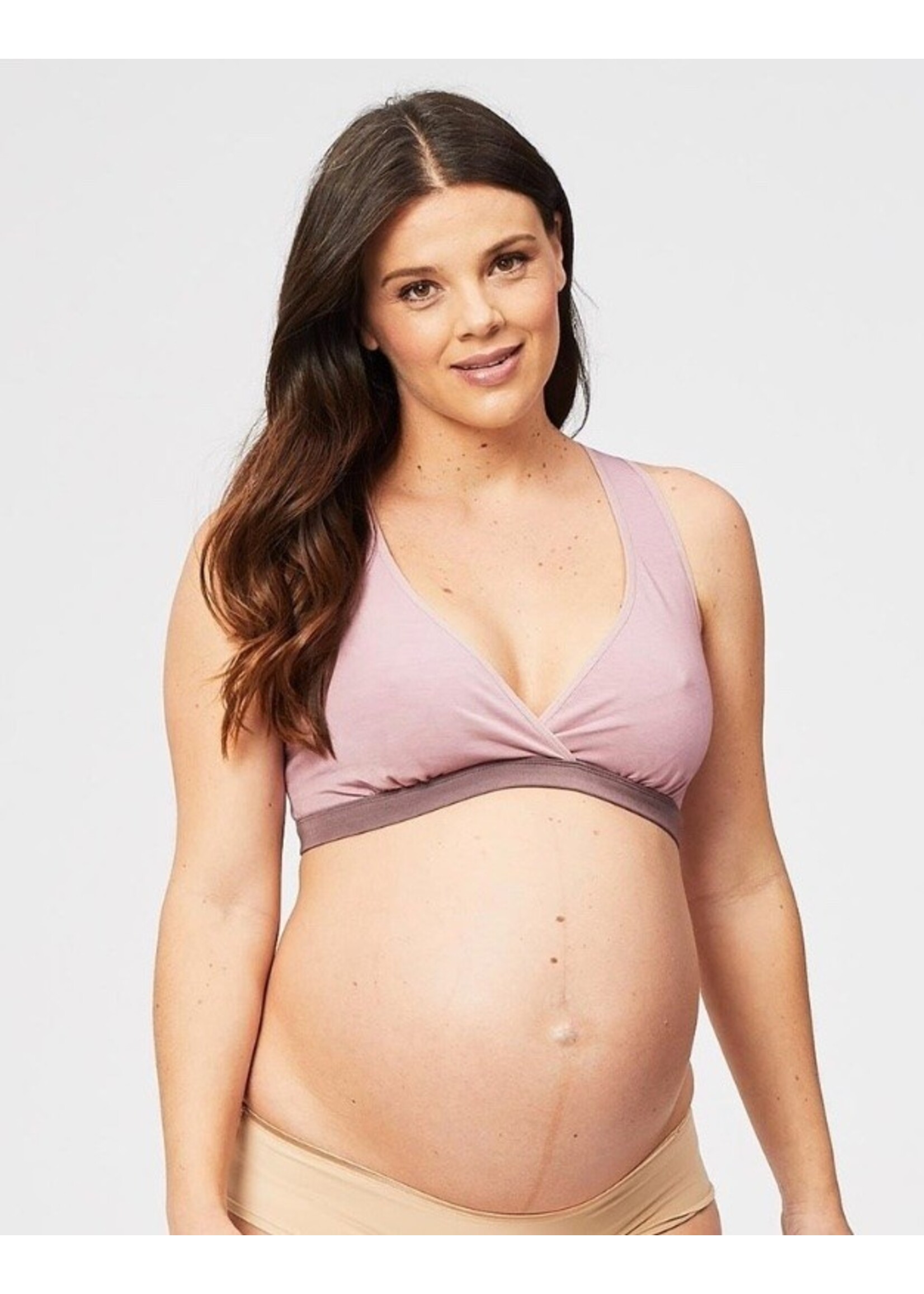 Cale Lingerie Cake Maternity, Milk Bamboo Sleep Bra || Mauve