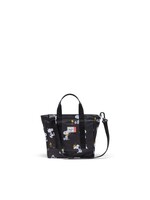 Herschel Supply Co. Peanuts® Herschel Heritage™ Small Tote || Snoopy and Woodstock Black