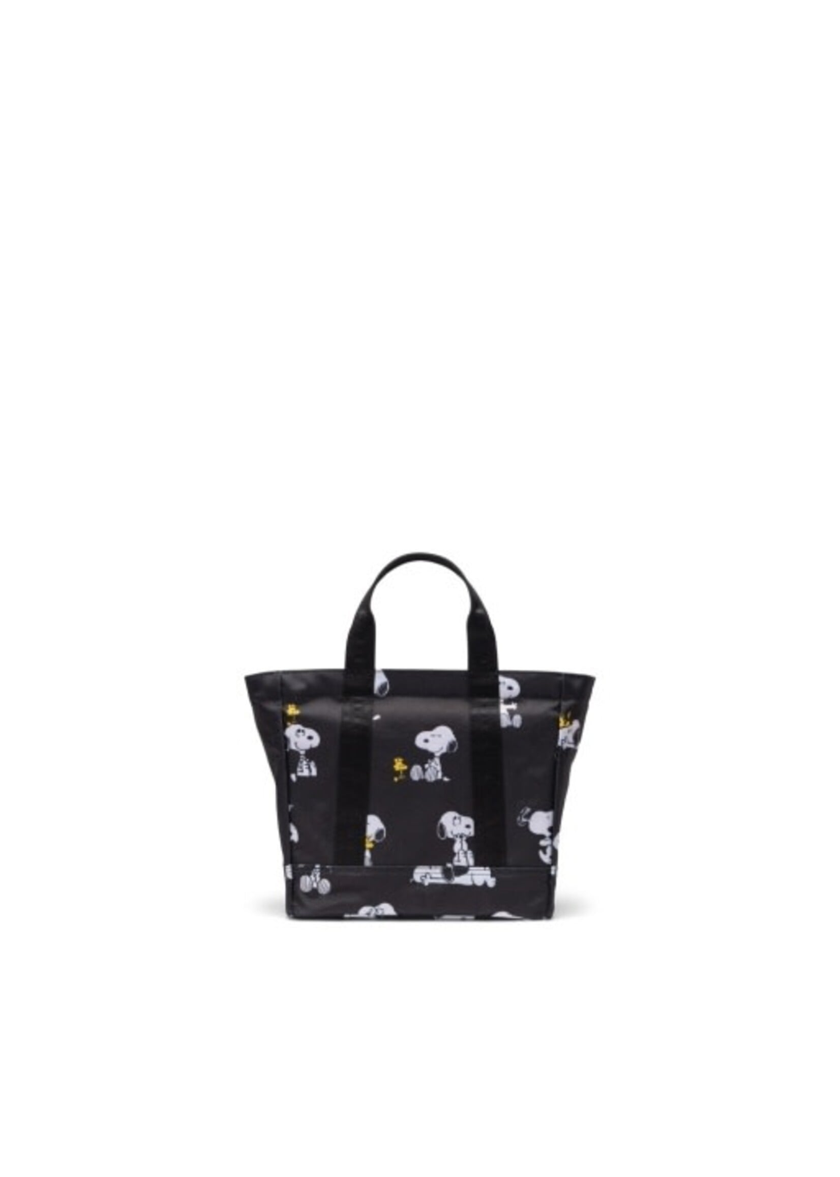 Herschel Supply Co. Peanuts® Herschel Heritage™ Small Tote || Snoopy and Woodstock Black