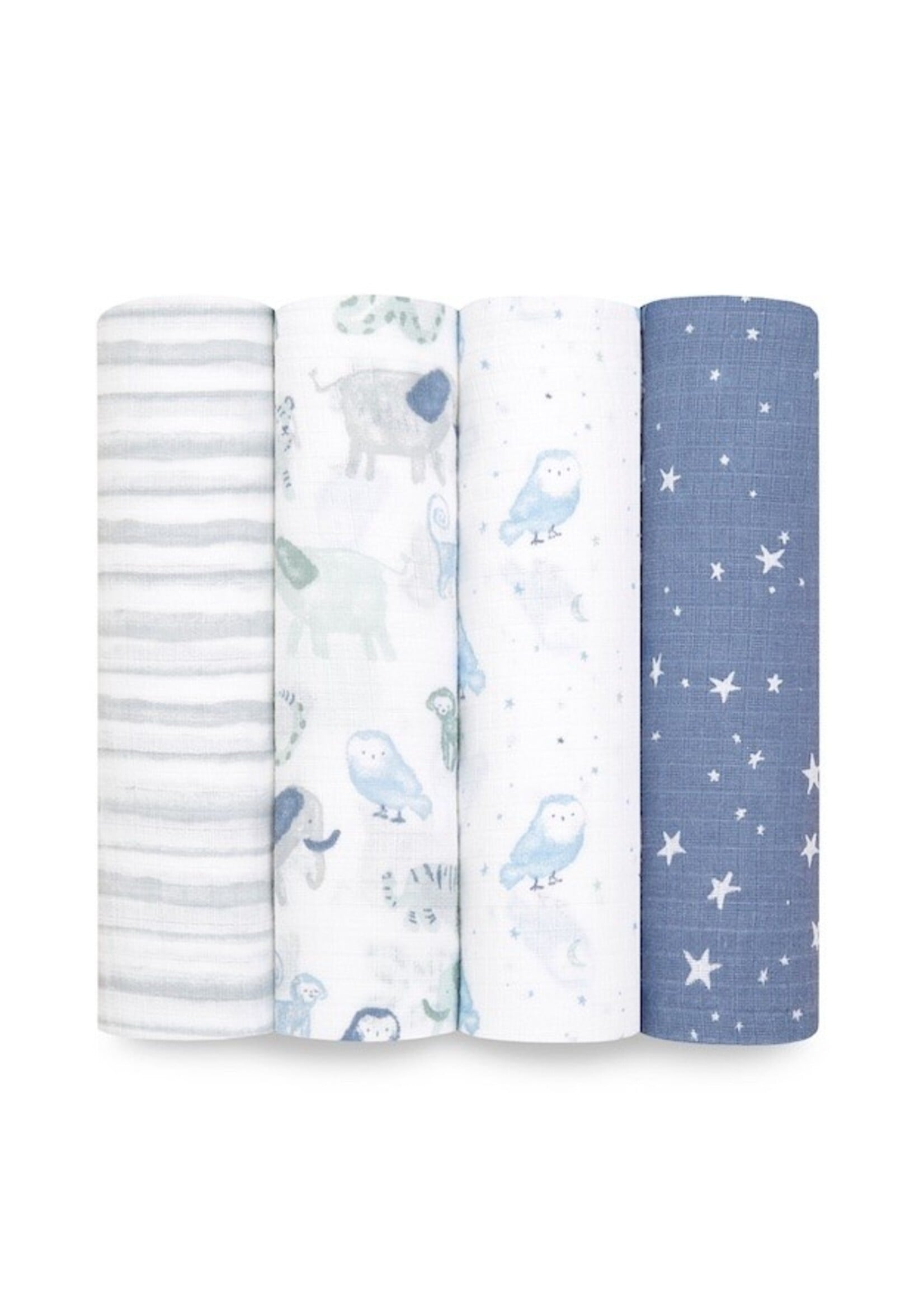 Aden + Anais Aden + Anais, Essentials Cotton Muslin Swaddles 4pk || Time To Dream