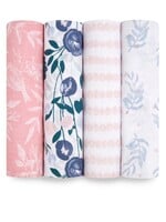 Aden + Anais aden+anais, Essentials Cotton Muslin Swaddles 4pk || Flowers Bloom