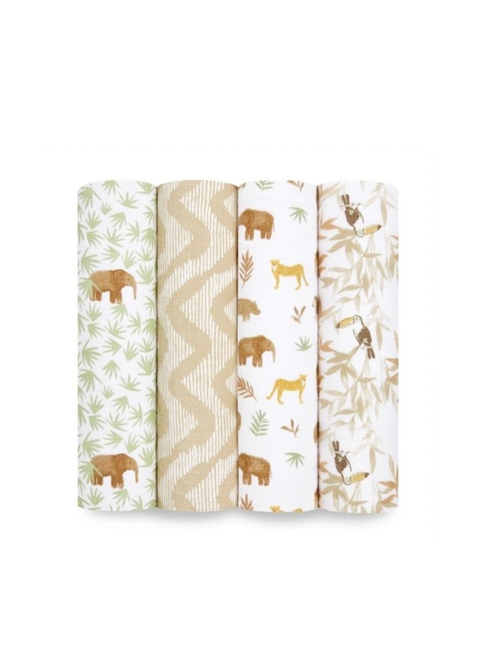 Aden + Anais Aden + Anais, Essentials Cotton Muslin Swaddles 4pk || Tanzania