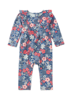 Tea Collection Tea Collection, Ruffle Shoulder Baby Romper || Chelsea Garden Floral