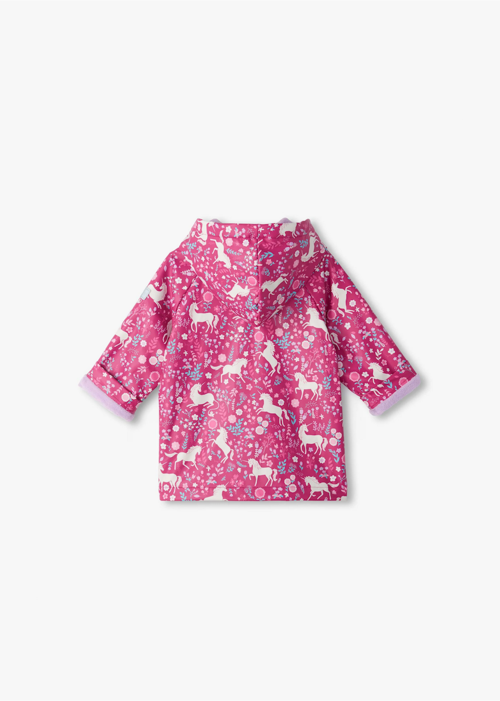 Hatley Hatley, Girls Snap Rain Jacket || Unicorn Forest