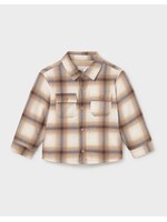 Mayoral Mayoral, Baby Plaid Overshirt || Biscuit