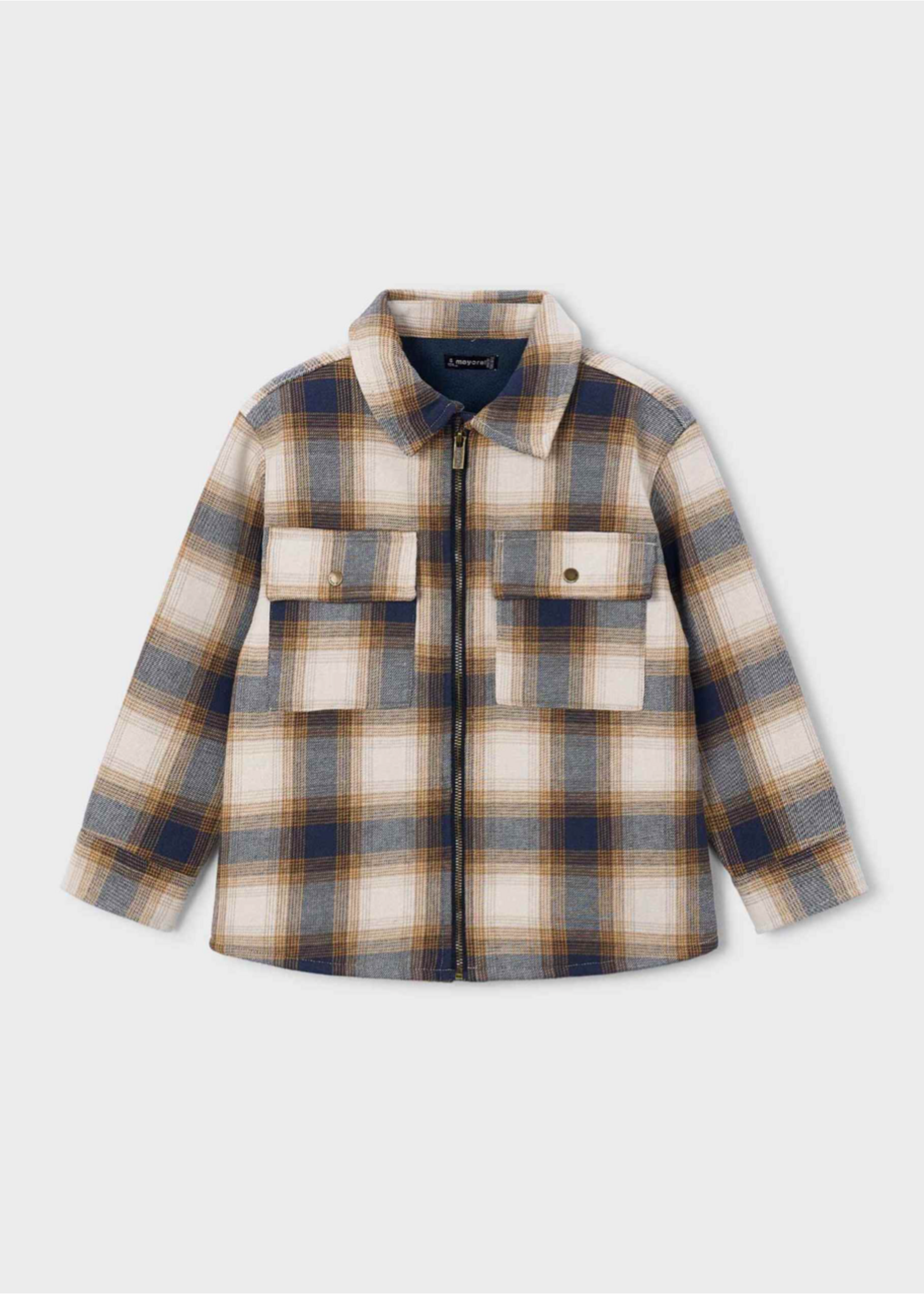 Mayoral Mayoral, Boy Plaid Jacket || Ink