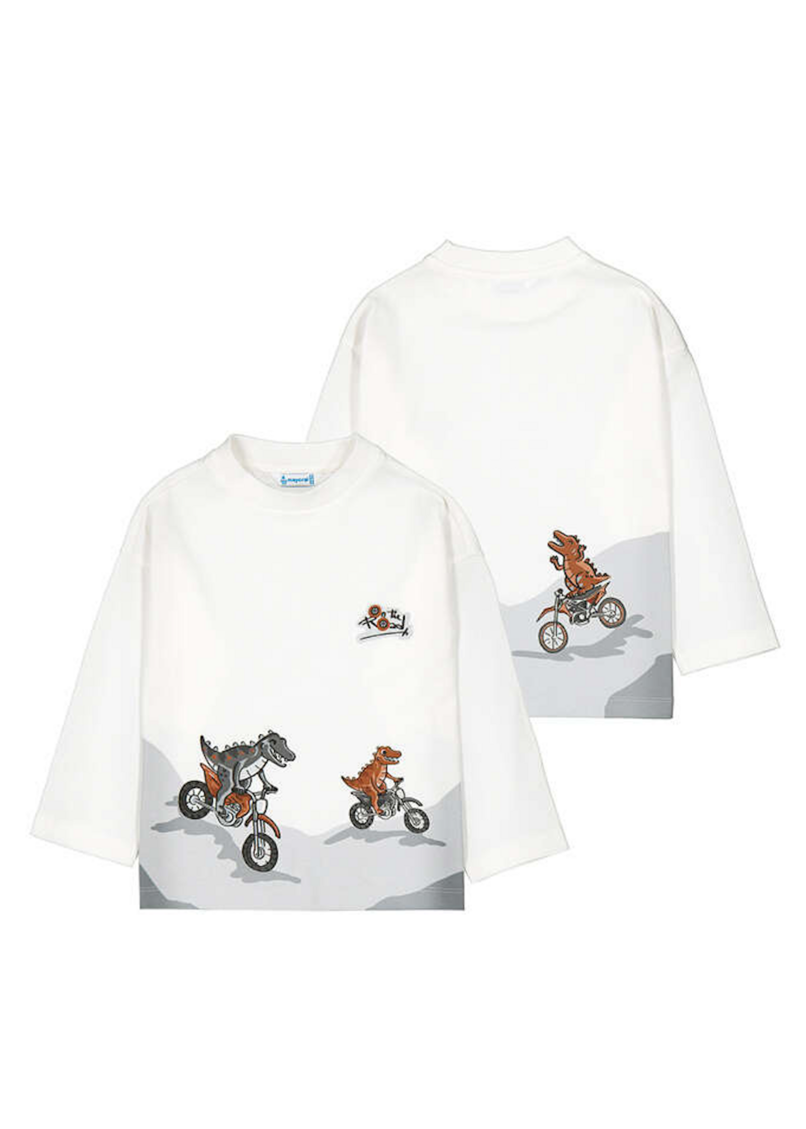 Mayoral Mayoral, Boy Graphic Long Sleeve T-shirt || Bike Creatures