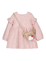 Mayoral Mayoral, Baby Girl Polka Dot Dress with Bag || Petisui