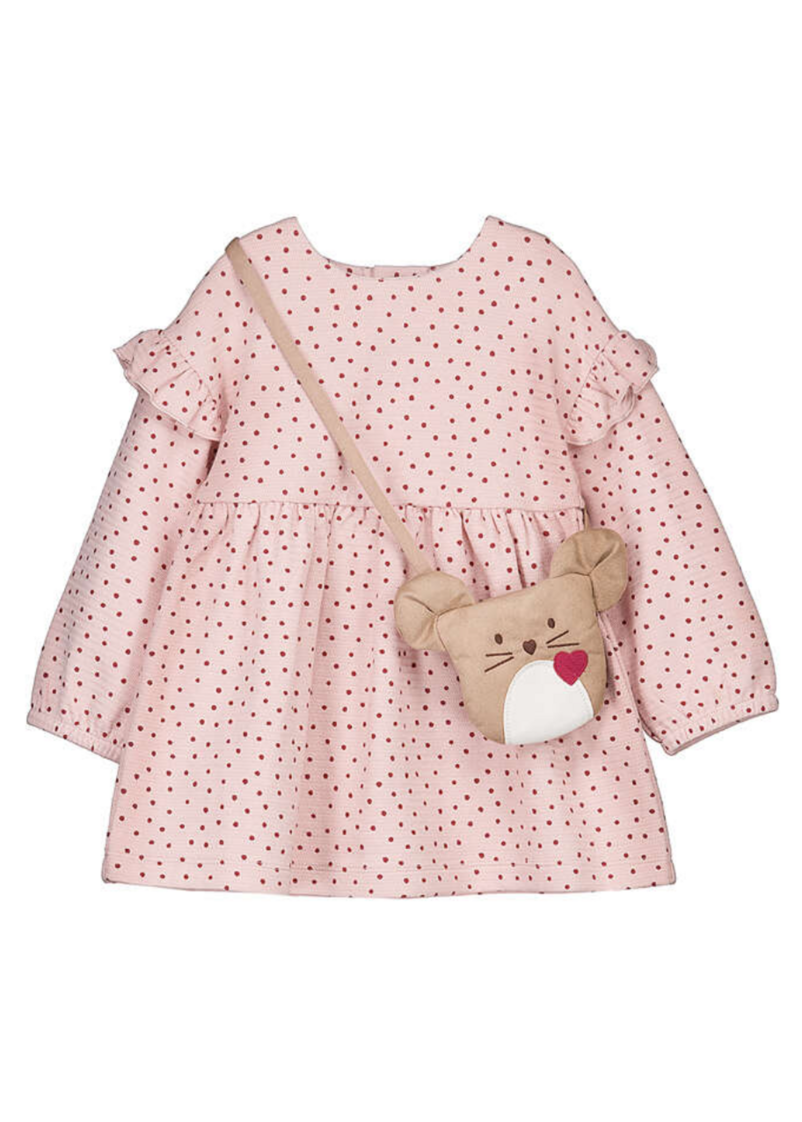 Mayoral Mayoral, Baby Girl Polka Dot Dress with Bag || Petisui