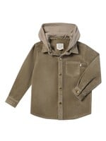 Me & Henry Me & Henry,  Erin Hooded Shirt || Beige Chord