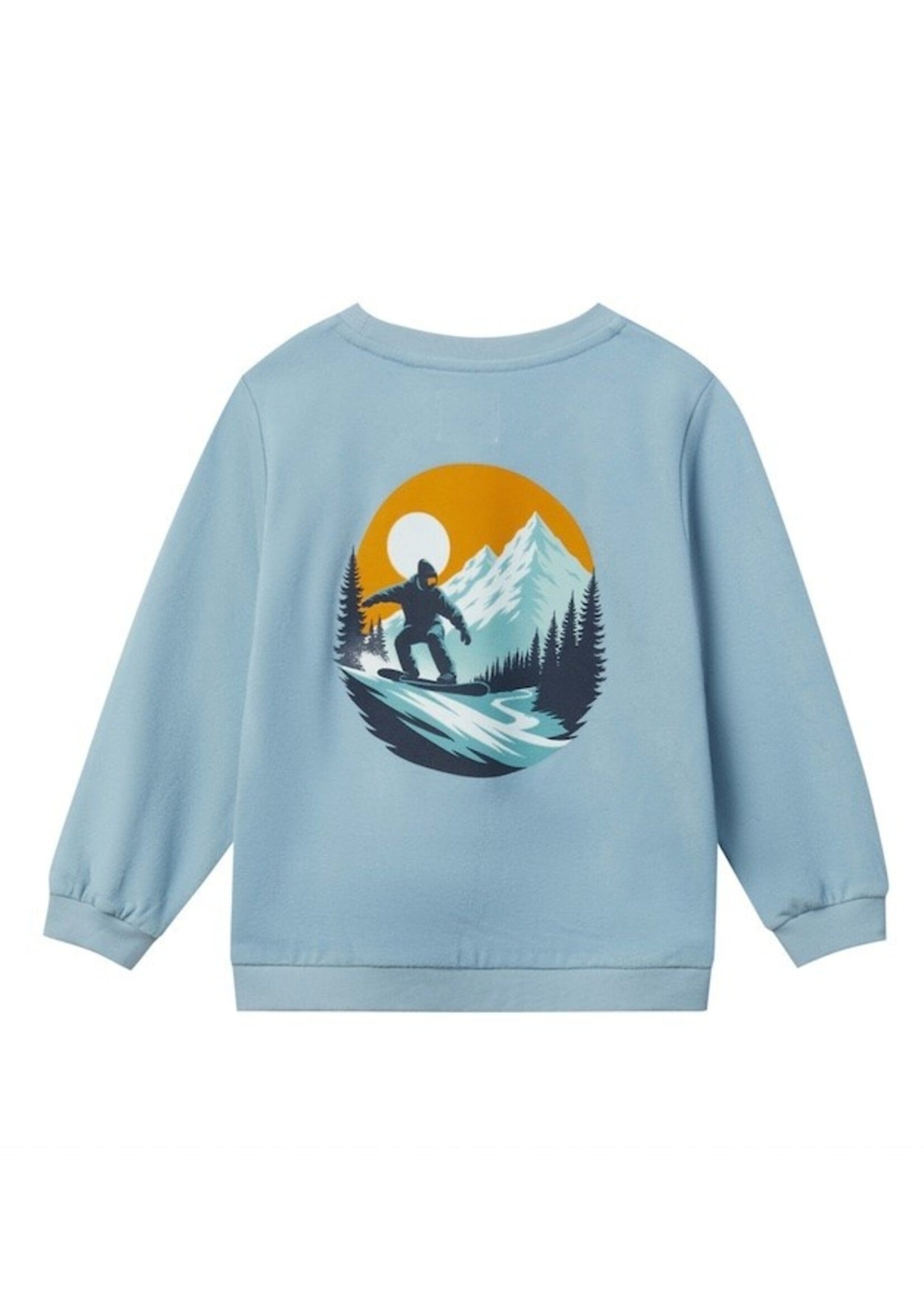 Me & Henry Me & Henry,  Jester Snowboard Print Sweatshirt || Blue