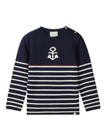 Me & Henry Me & Henry, Anchor Sweater || Navy / White