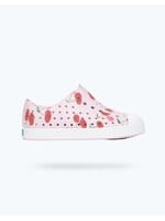 Native Shoes Native Shoes, Jefferson Print Child || Barely Pink/ Shell White/ Cherries