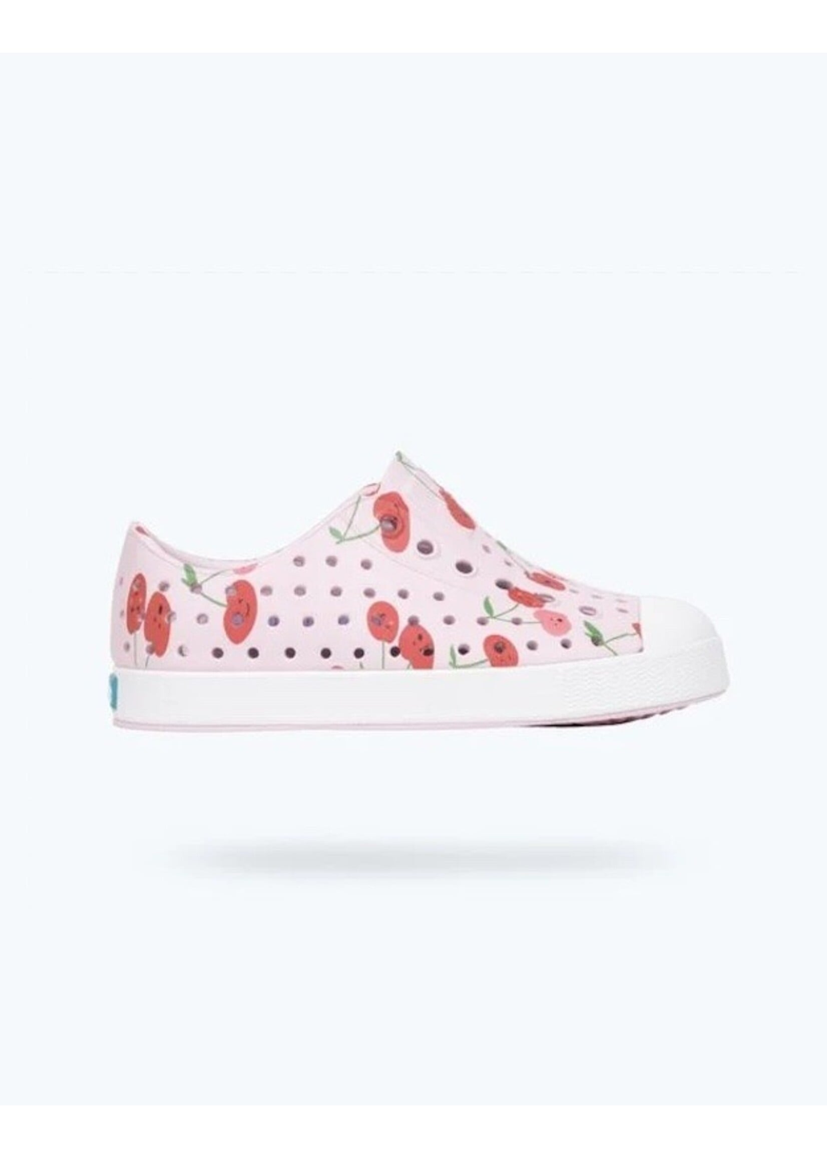 Native Shoes Native Shoes, Jefferson Print Child || Barely Pink/ Shell White/ Cherries
