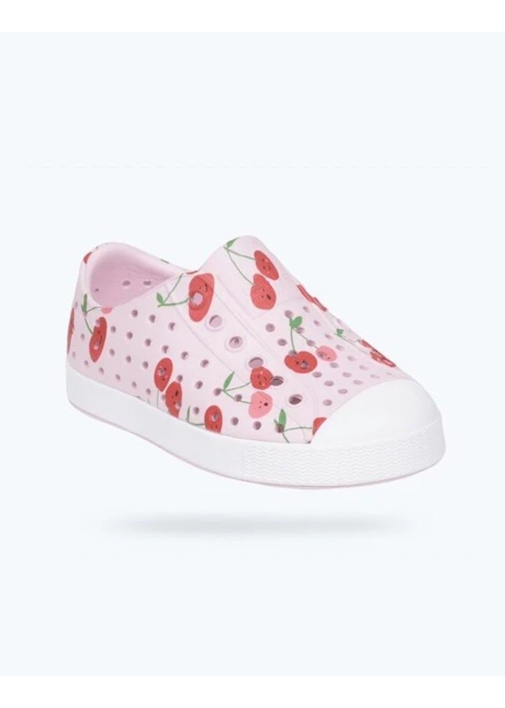 Native Shoes Native Shoes, Jefferson Print Child || Barely Pink/ Shell White/ Cherries