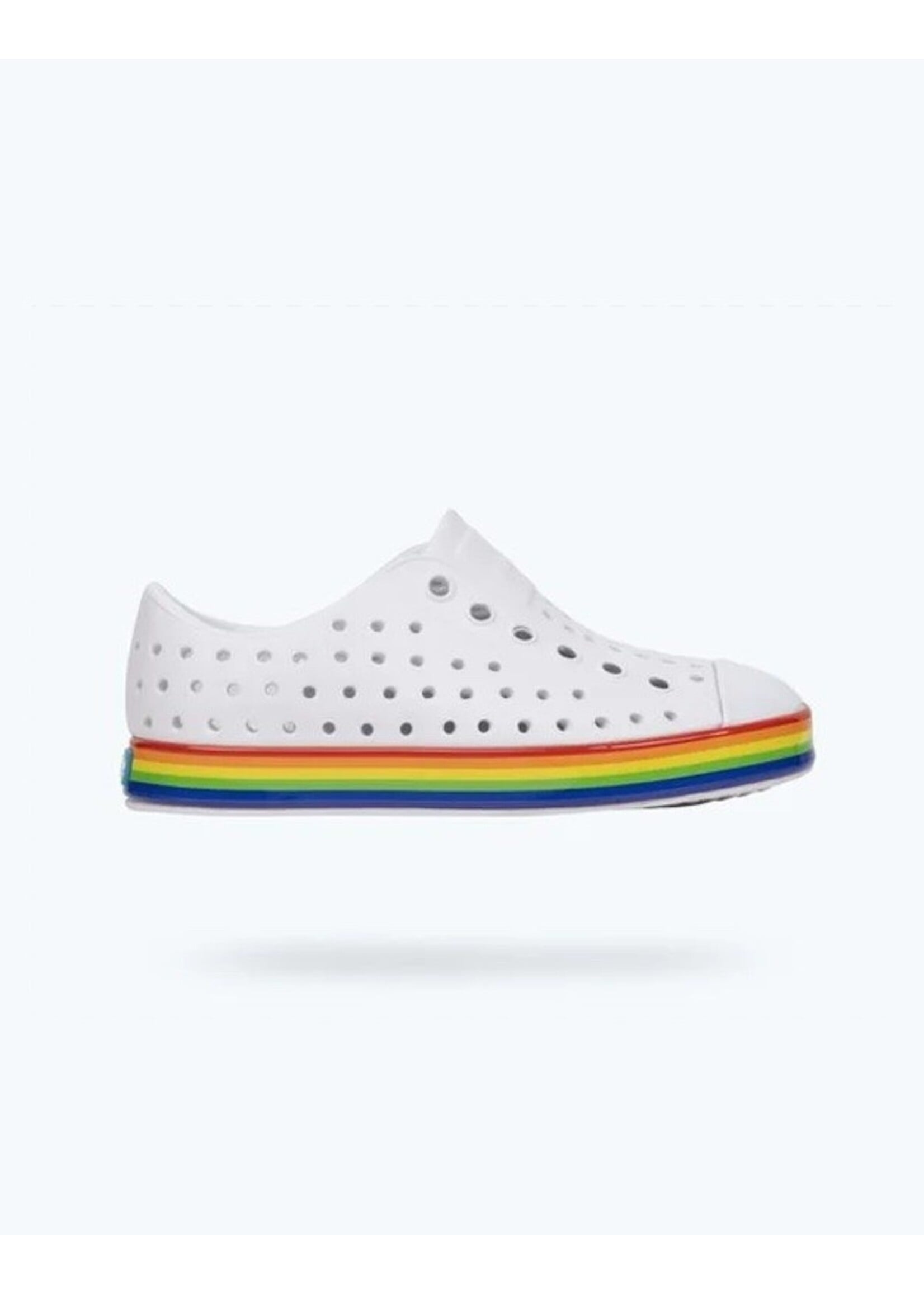 Native Shoes Native Shoes, Jefferson Wrap Child || Shell White / Rainbow